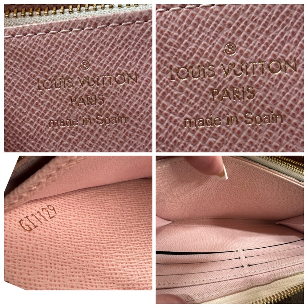 Louis Vuitton Reverse Zippy Monogram Wallet Rouge Pink full inclusion - Picture 7 of 11